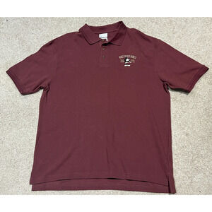 Walt Disney World Mens Polo Shirt 1971 Burgundy Size XL